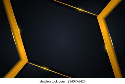 luxurious dark background with golden lines