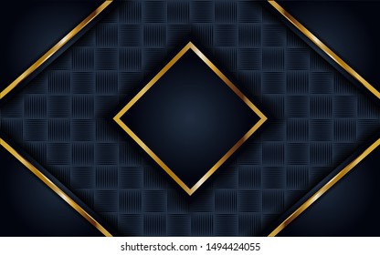 luxurious dark background with line gold