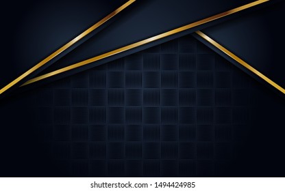 luxurious dark background with line gold