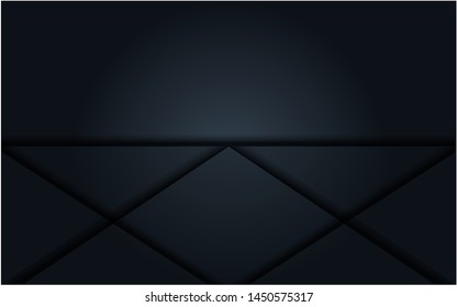 Luxurious dark background with textured overlap layer. Modern dark black background with dynamic shape. eps 10 vector