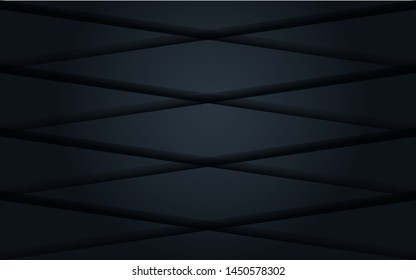Luxurious dark background with textured overlap layer. Modern dark black background with dynamic shape. eps 10 vector
