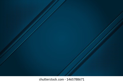 Luxurious dark blue background with a combination of dots in 3D style. Graphic design element. Elegant decoration. EPS 10 - Vector
