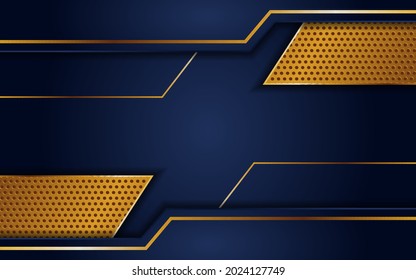 Luxurious dark blue background combinations with dot texture gold