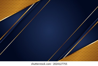 Luxurious dark blue background combinations with dot texture gold