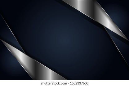 luxurious dark blue background metallic lines
