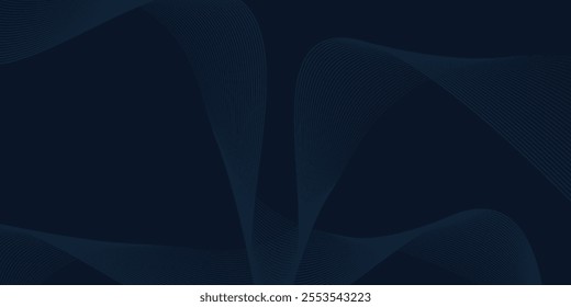 Luxurious dark blue background with sparkling gold and glitter. modern elegant abstract background