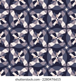 Luxurious dark colorful geometric seamless pattern. Vector illustration for print, fabric, cover, packaging, interior decor, blog decoration and other your projects.