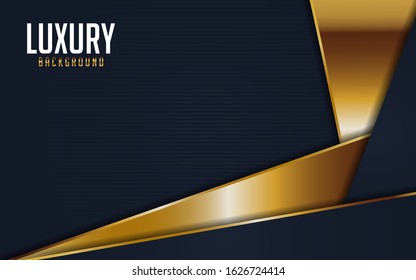 Luxurious dark navy background combine with golden lines