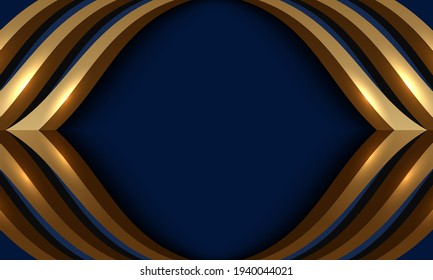 lujoso fondo marino oscuro. Ilustración vectorial