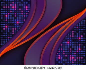 luxurious dark purple background with dot. Modern abstract vector background
