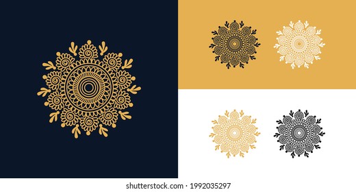 Lujoso patrón de mandala decorativa .