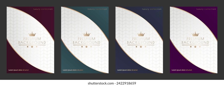 Luxurious design. Premium packaging, cover, banner, poster. A template for a postcard or invitation. Creative design idea
