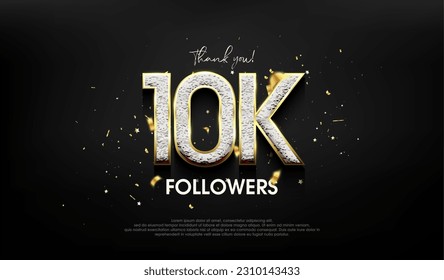 Luxurious design for a thank you 10K followers.