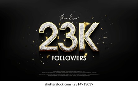 Luxurious design for a thank you 23k followers.
