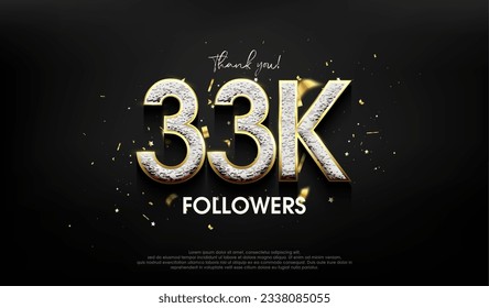 Luxurious design for a thank you 33k followers.