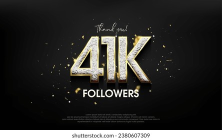 Luxurious design for a thank you 41k followers.