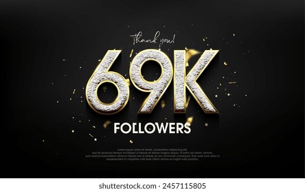 Luxurious design for a thank you 69k followers.