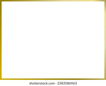 Luxurious Editable Gold Vector Border for Elegant Designs