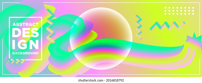 Plantilla geométrica abstracta lujosa y elegante con gradientes coloridos. Resumen de ilustración de diseño de fondo para banners y fondos