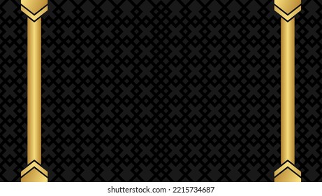 Luxurious and elegant background design with gold and black colors. vector illustration