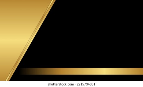 Luxurious and elegant background design with gold and black colors. vector illustration