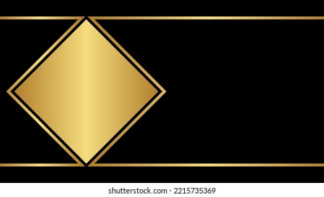 Luxurious and elegant background design with gold and black colors. vector illustration