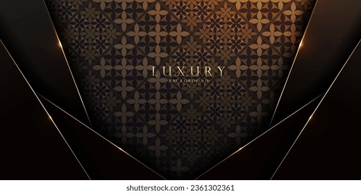 Luxurious Elegant Black and Gold Geometric Design, Abstract Elegance for HD Wallpaper, Web, and More, Stylish Graphics for Cover Design, Menu Templates and Web Graphics