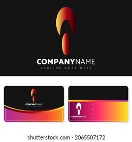 Luxurious and elegant graded logo illustration design with business card design for your company
