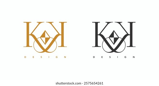 Luxurious and elegant King gem logo design