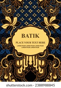 Luxurious and elegant vector Javanese ethnic batik pattern template for printing needs