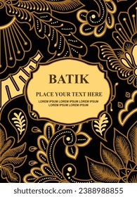 Luxurious and elegant vector Javanese ethnic batik pattern template for printing needs