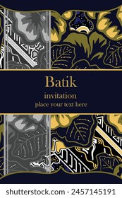 Luxuriöse und elegante Vektorgrafik Javanische ethnische Batik Muster für Vorlage, Einladungen, Buchumschlag, Druckbedürfnisse
