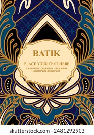 Luxuriöse und elegante Vektorgrafik Javanische ethnische Batik Muster für Vorlage, Einladungen, Buchumschlag, Druckbedürfnisse