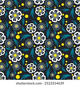Luxurious floral art seamless pattern. Vector illustration for print, fabric, cover, packaging, interior decor, blog decoration and other your projects.
