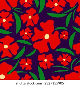 Luxurious floral seamless pattern. Hand drawn background for your design. Textile, packaging, blog decoration, banner, poster, wrapping paper. Vector. 