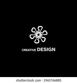 Luxurious Flower Object Creative Design Logo Vector Art EPS10