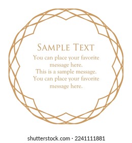 Luxurious forehead design. enclosure design. antique frame.