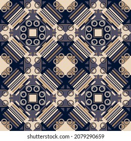 Luxurious geometric parquet seamless pattern. Vector illustration for print, fabric, cover, packaging, interior decor, blog decoration and other your projects.