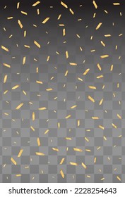 Luxurious Glitter Vector Transparent Background. Bright Shavings Bright Banner. Serpentine Art Card. Dust Shiny Design.