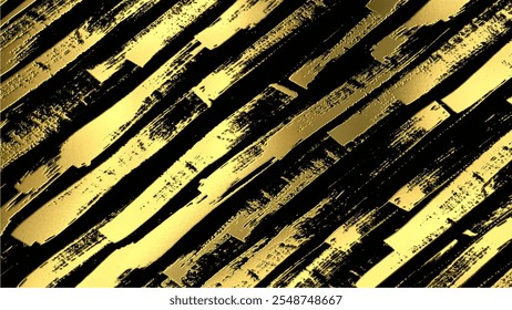 Luxurious Gold Brush Strokes Abstract Texture Background – Elegant Metallic Design