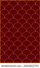Luxurious Gold and Burgundy Geometric Design