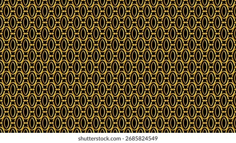 Luxurious Gold Circular Pattern Background With Repeating Rings And Dark Texture


