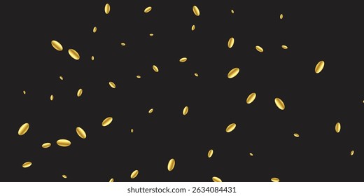 Luxurious Gold Confetti and Glitter Overlay Design on White Transparent Layer with black background. Luxury Gold Confetti and Subtle Sparkling Dust Floating Over a Clear Transparent Canvas 