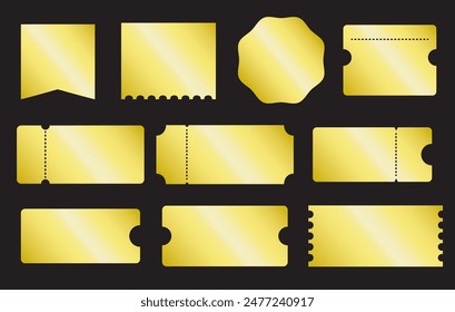 Lujoso conjunto de Cupón de gradación de oro