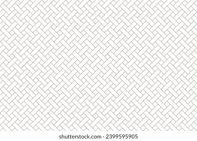 Luxurious gold line pattern background on white background, oriental, geometric pattern