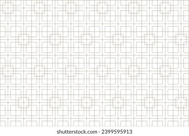 Luxurious gold line pattern background on white background, oriental, geometric pattern