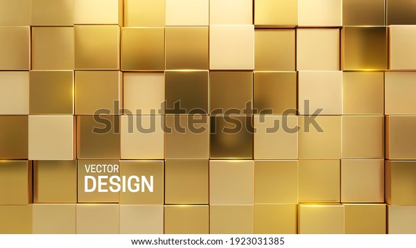 Luxurious Golden Background Gold Random Mosaic: Vector có sẵn (miễn phí ...