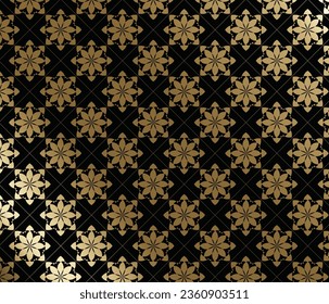 Lujosa ilustración vectorial de fondo floral dorado. Elegante y transparente tapiz floral. Hermoso patrón de fondo vectorial, flores doradas de lujo. Ilustración de vectores de papel tapiz de lujo.