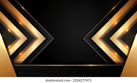 Luxurious Golden Light Abstract Composition, Elegant Design for Website Templates and Flyers