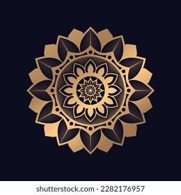 luxurious Golden mandala background design vector